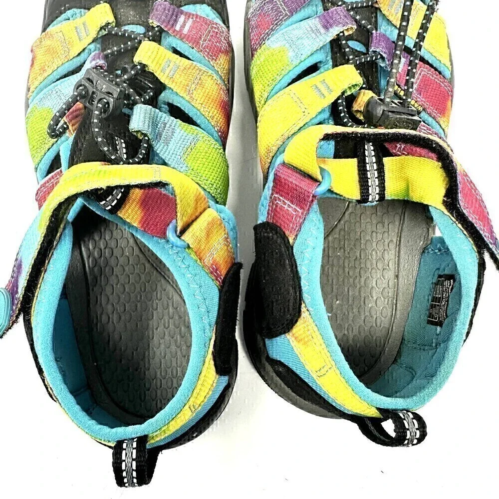 Keen Kids Newport H2 Rainbow Tie Dye‎ Water Hiking Sandals Size 4